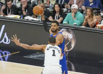 Karl-Anthony Towns believes age played a factor in the Spurs blowing leads in the Finals