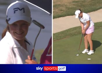 Лотти Вуд вырывает лидерство на Evian Championship финишным птичкой