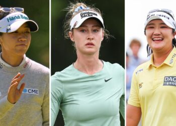 Нелли Корда и Харан Рю в одной группе на AIG Women’s Open