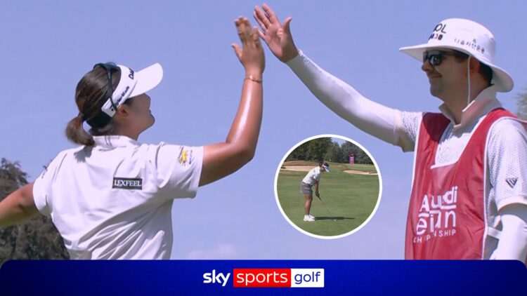 Рю выносит «орла» и делит лидерство на Evian Championship