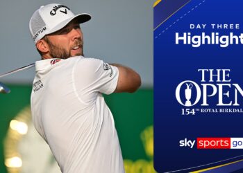 Сэм Бёрнс лидирует на The Open: Остберг и Дешамбо дышат в спину
