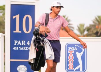 Charlie Woods shoots 71, sits 4 back at Junior Players