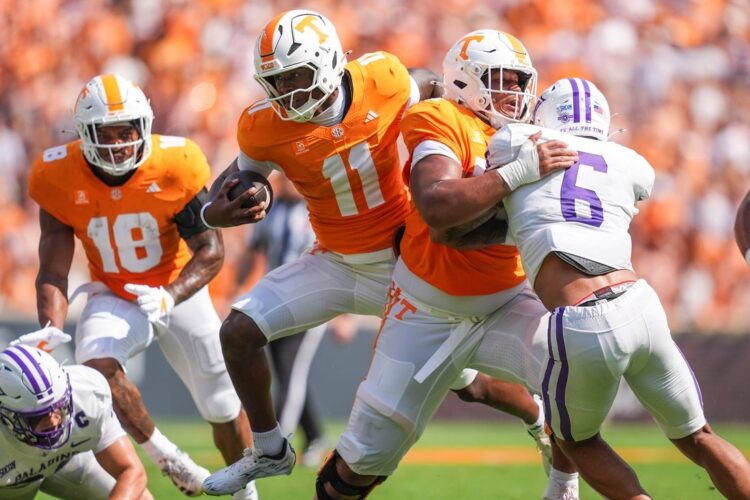 Faizon Brandon stars in debut, No. 20 Tennessee routs Furman
